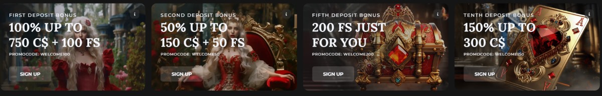 spadesqueen casino welcome bonuses