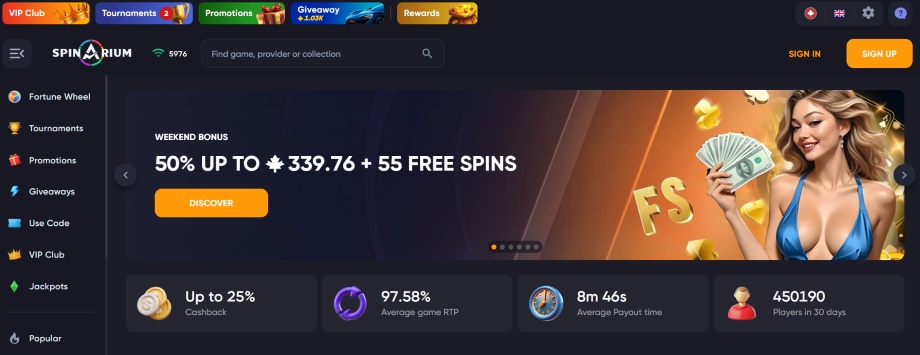 spinarium casino review