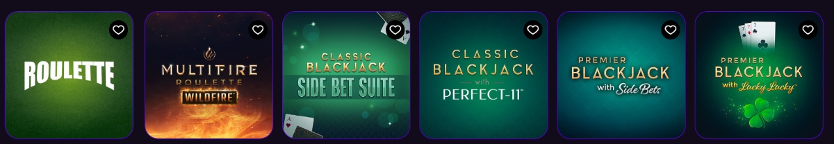 vegas lounge casino table games