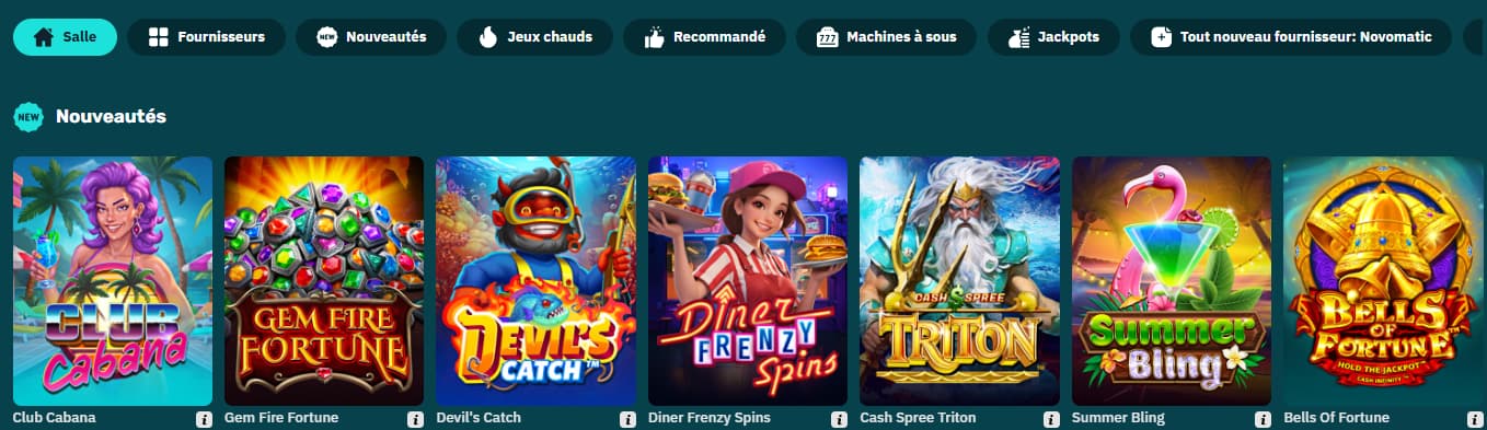 arcanebet casino jeux
