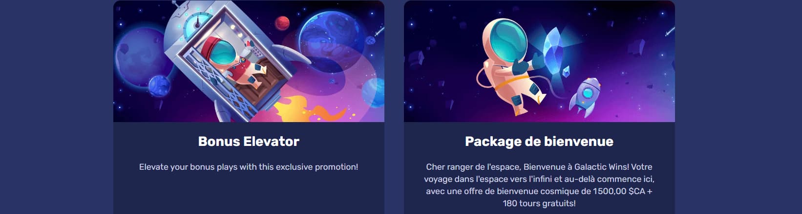 bonuses Galactic Wins