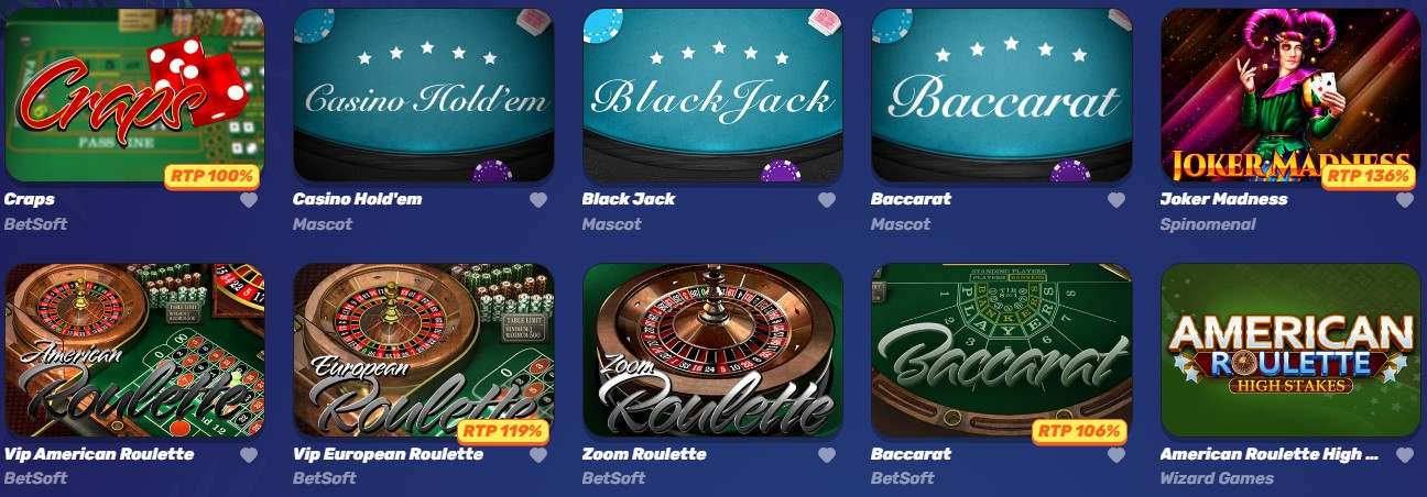 gamblezen casino jeux de table