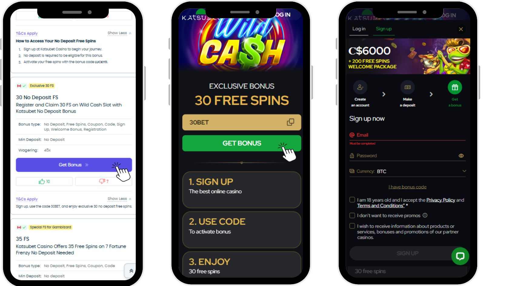 katsubet casino claim process