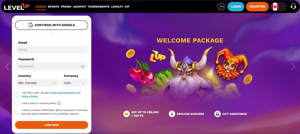 levelup casino review