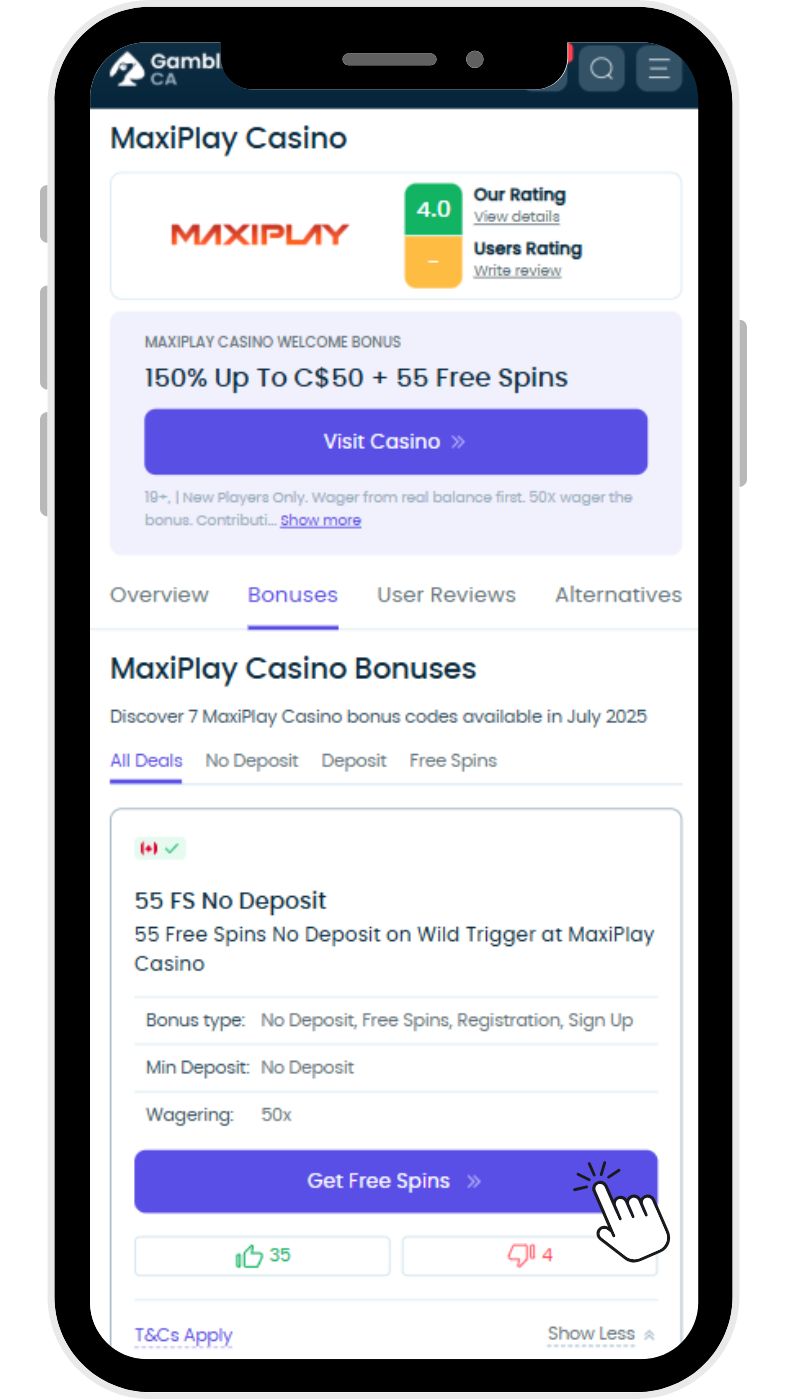 maxiplay casino no deposit bonus