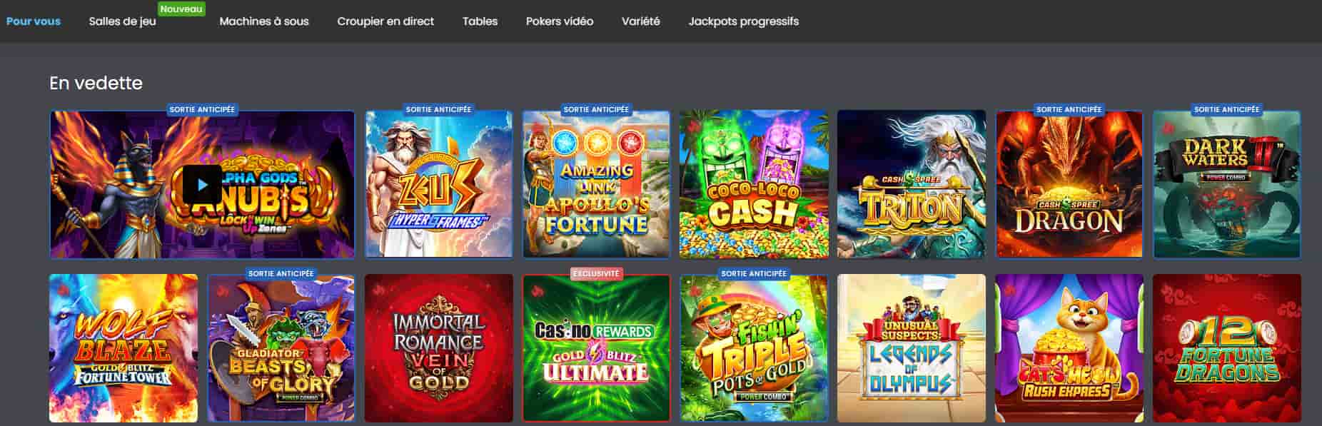 quatro casino jeux