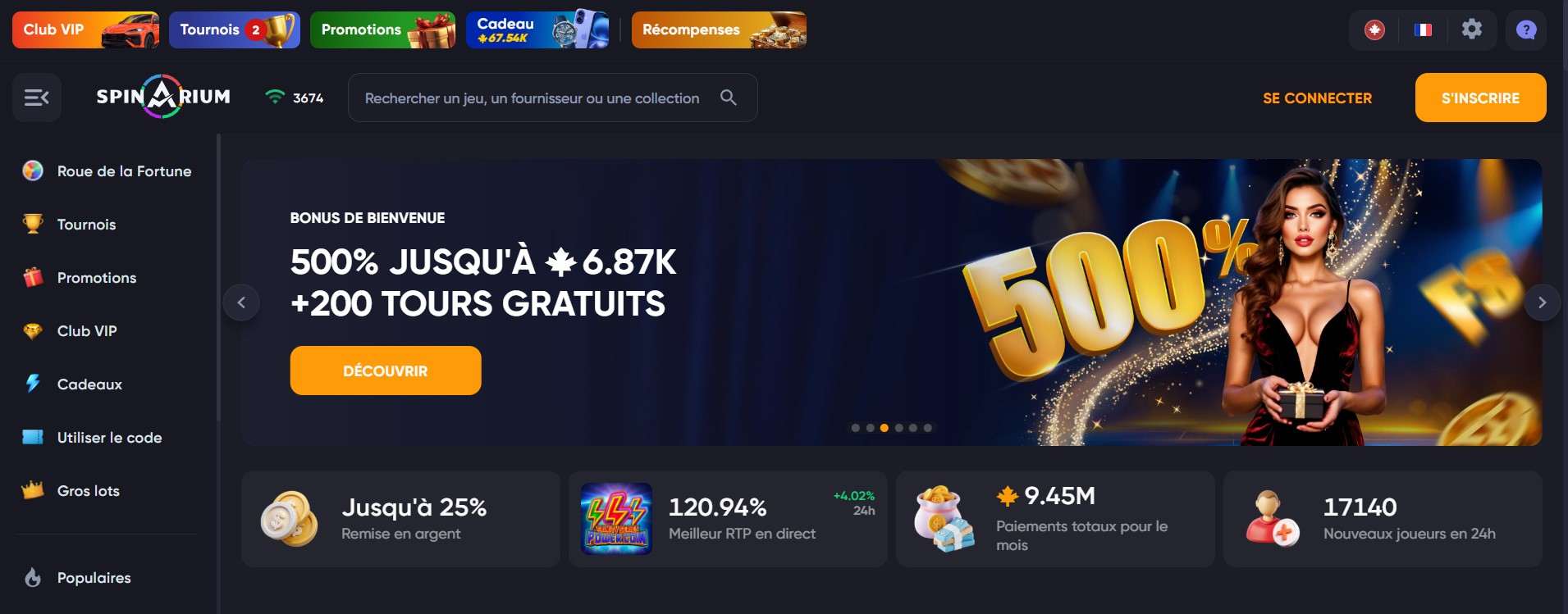 spinarium casino revoir