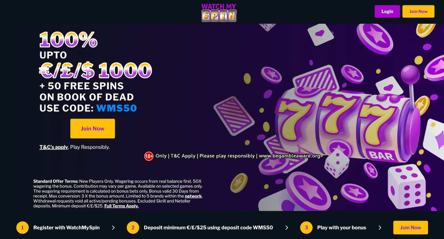watchmyspin main page