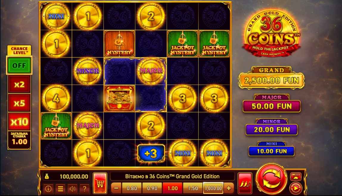 36 coins