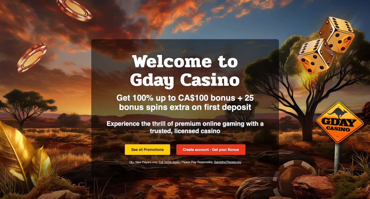 Gday welcome bonus