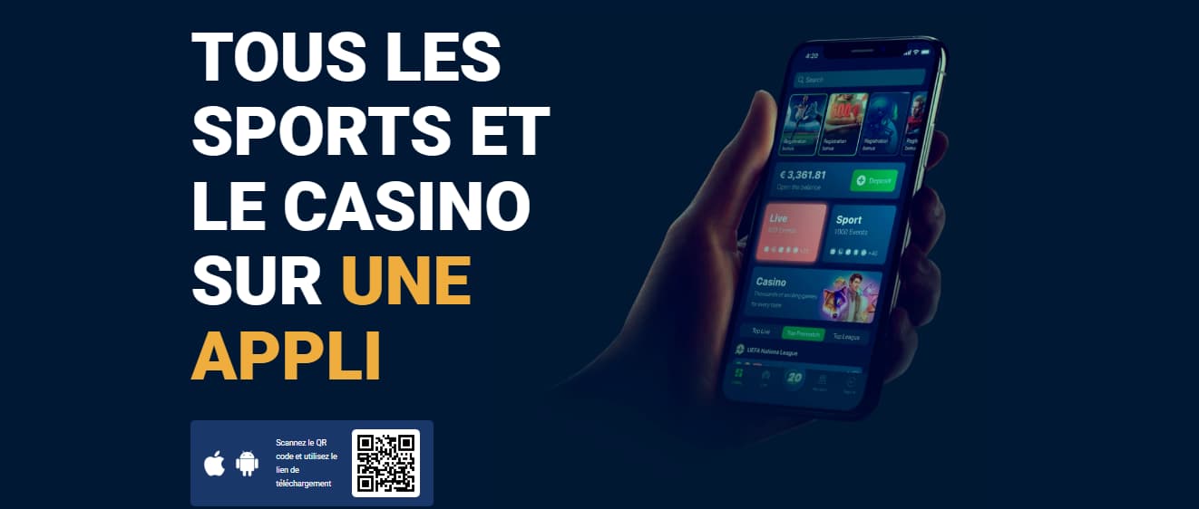 expérience mobile du 20bet casino