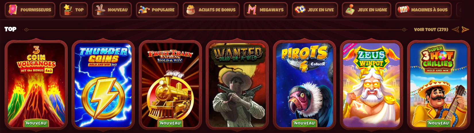 magius casino jeux
