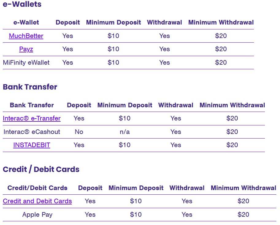 wildz payment methods