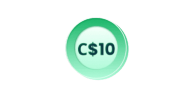 C$10 deposit