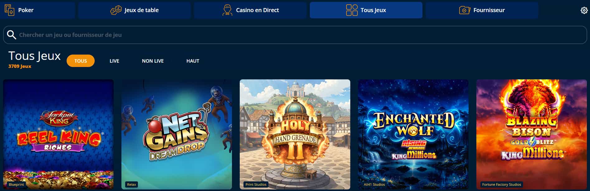 dream vegas casino jeux