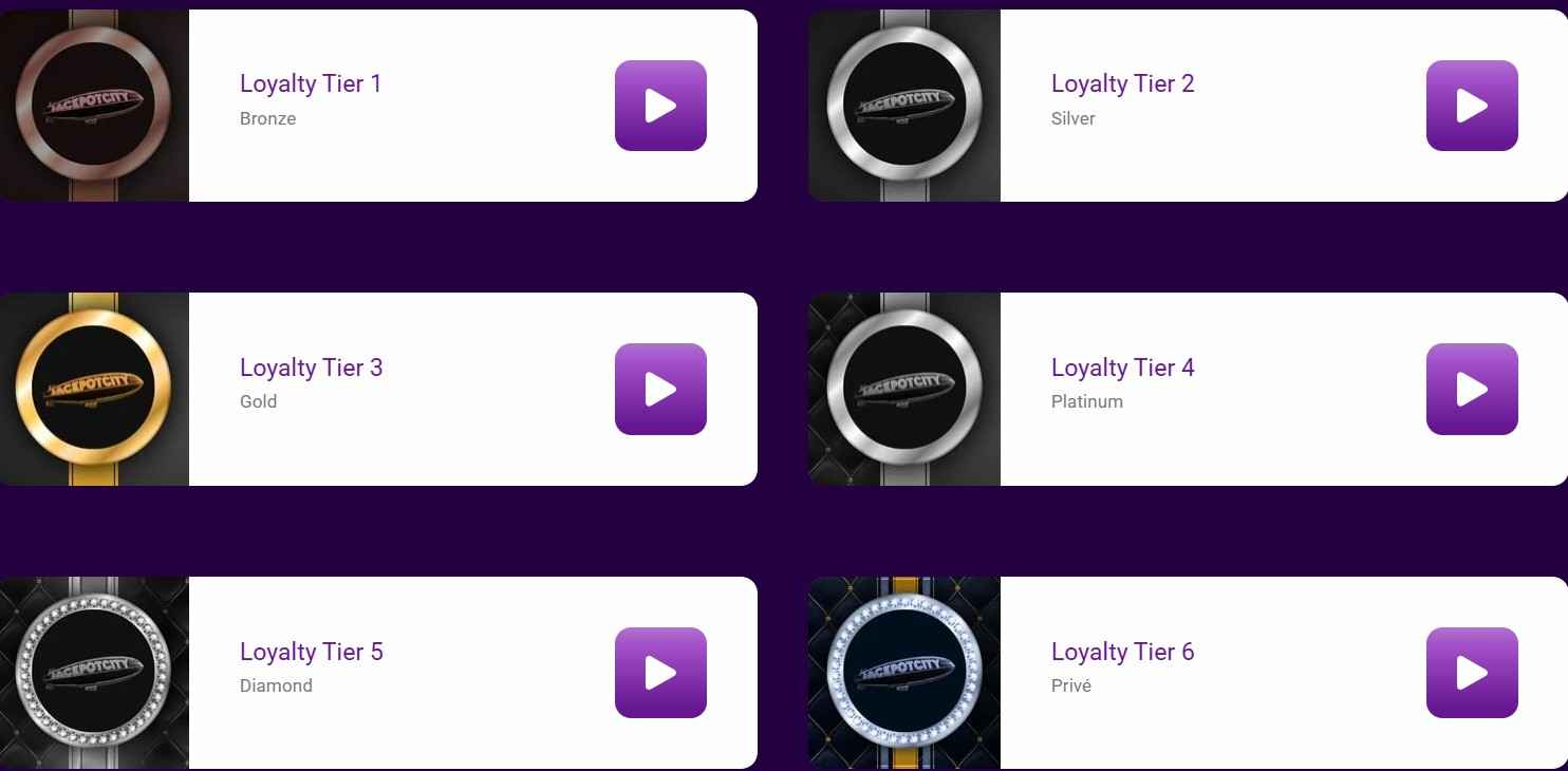 jackpot city loyalty program