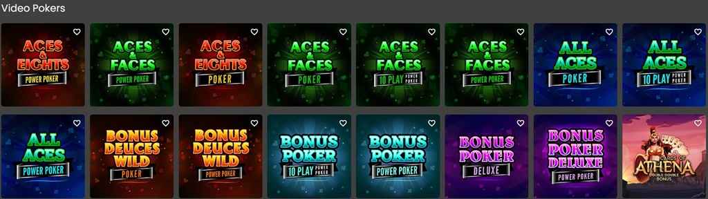 luxury video poker