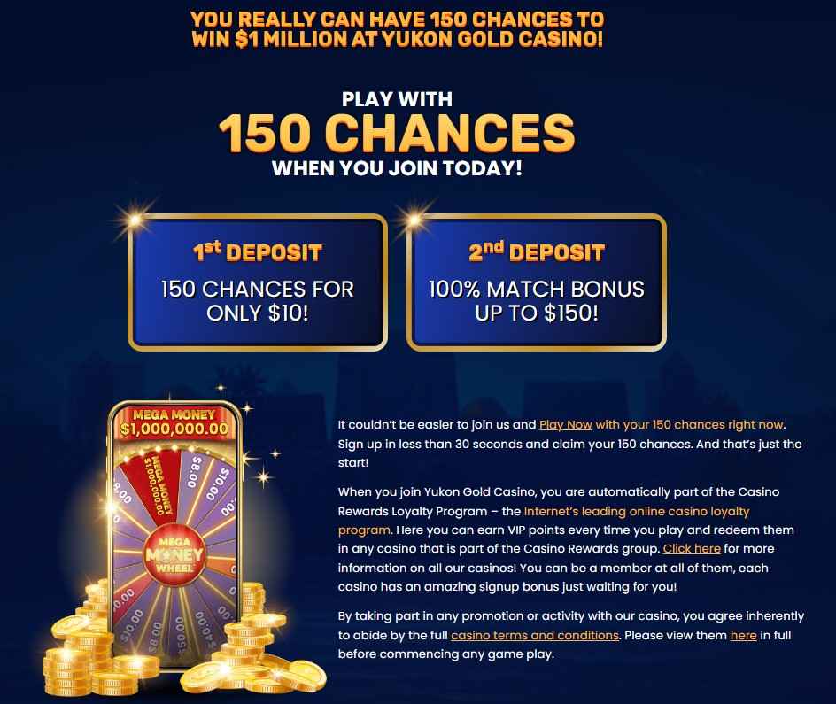 yukon gold welcome bonus