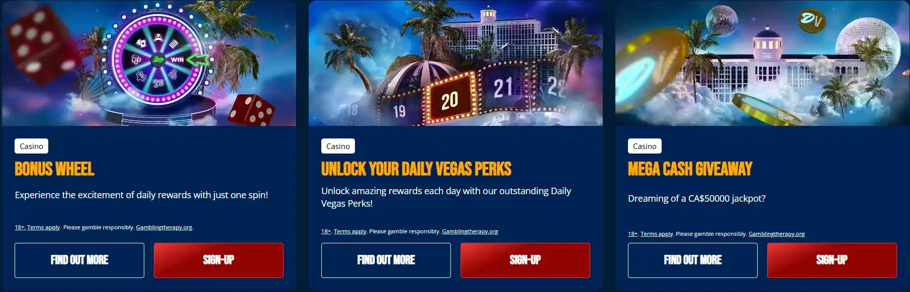dream vegas promotions