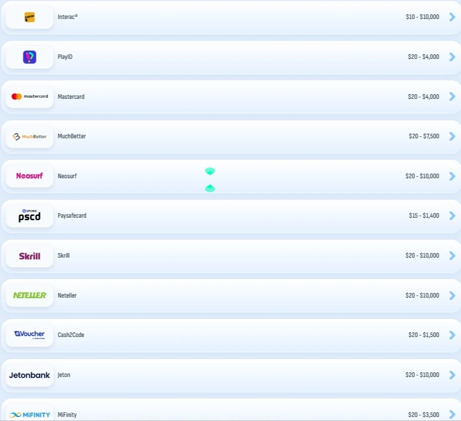 nomini deposit methods