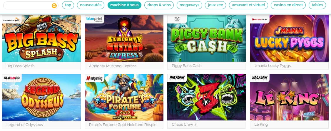 playzee casino machines a sous