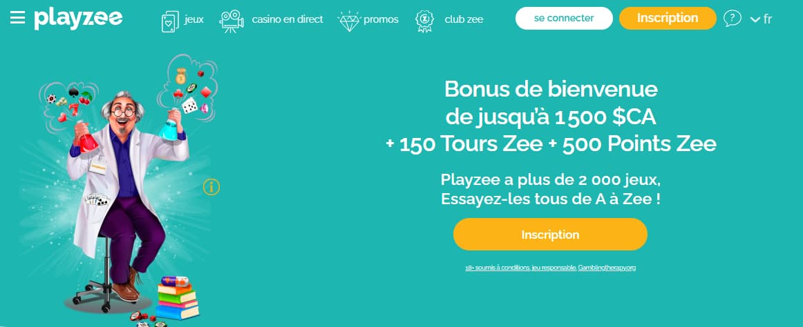 playzee casino page principale