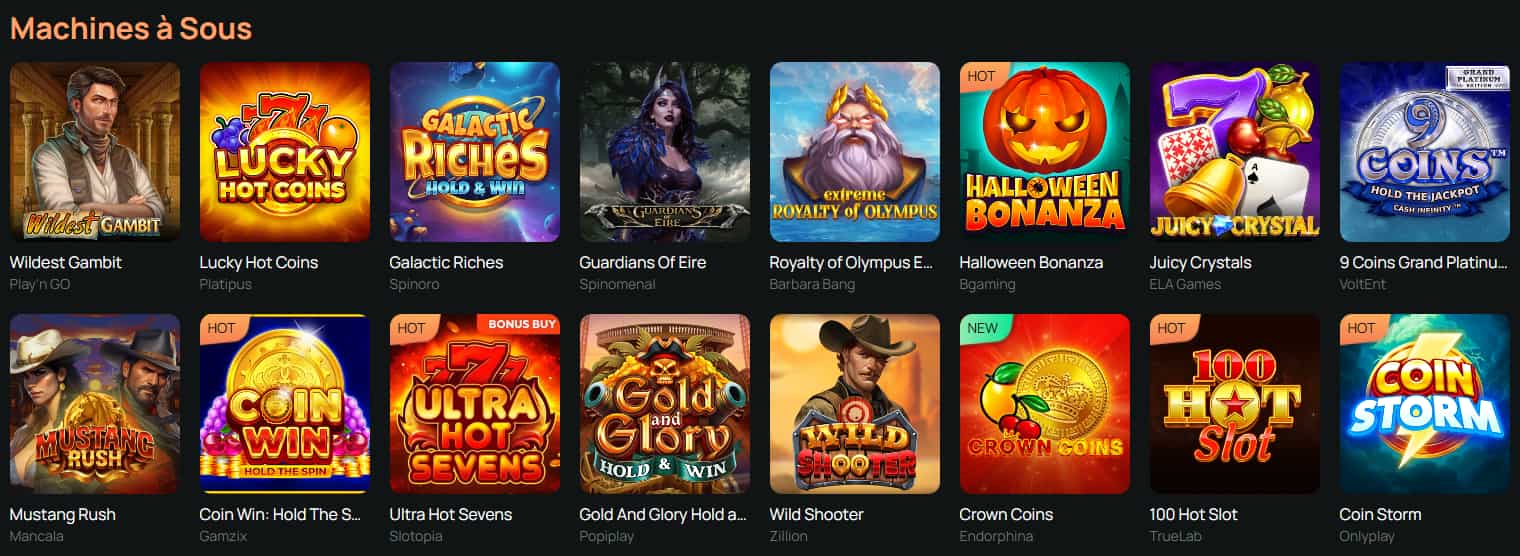 ritzo casino machines a sous