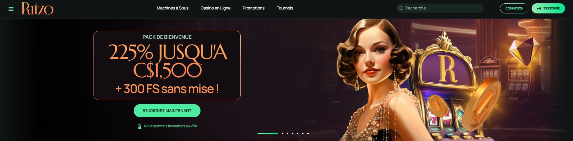 ritzo casino page principale
