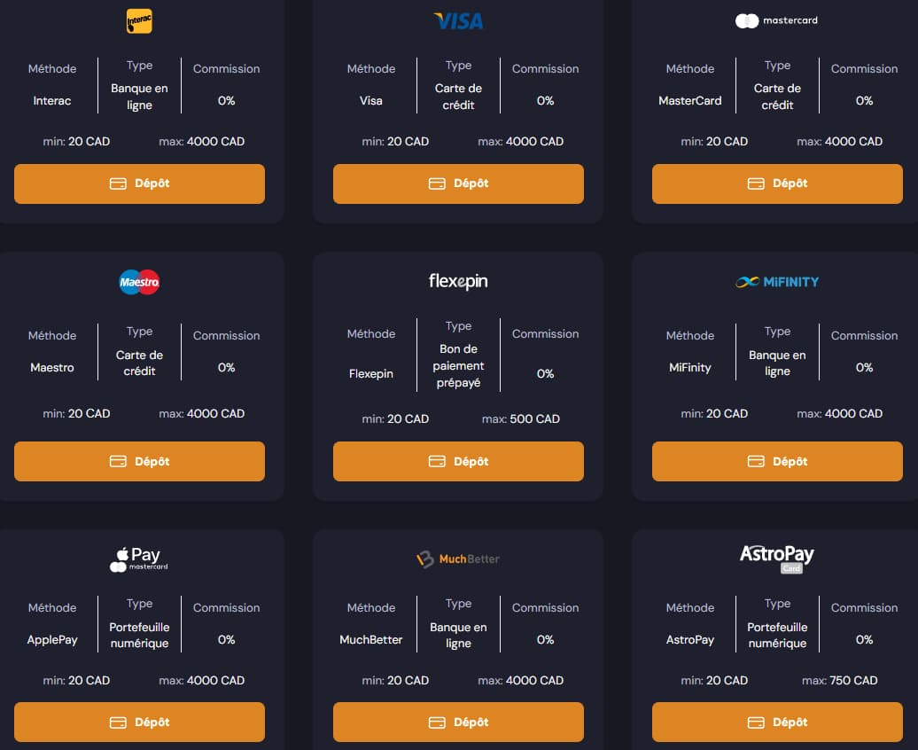 slotozen payments deposit
