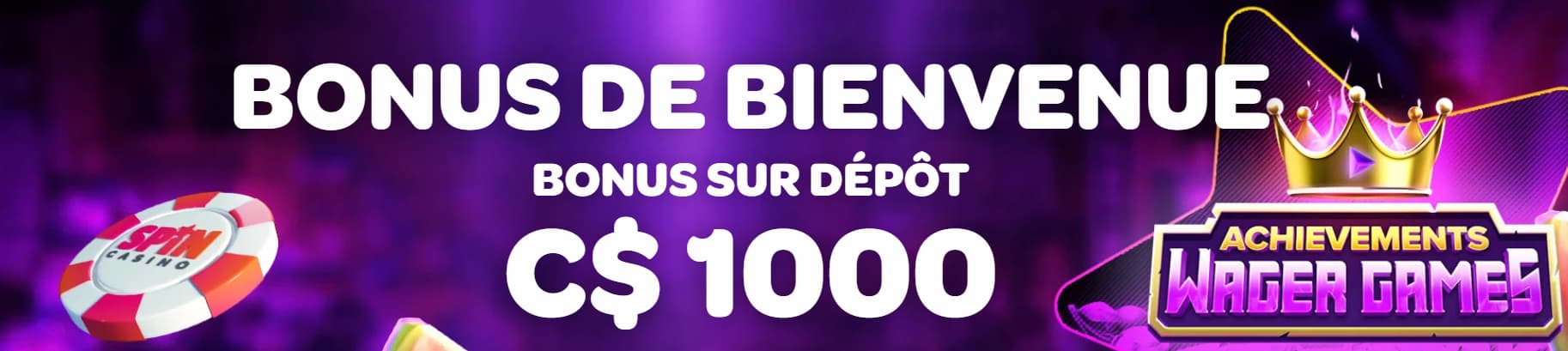 spin casino bonus de bienvenue