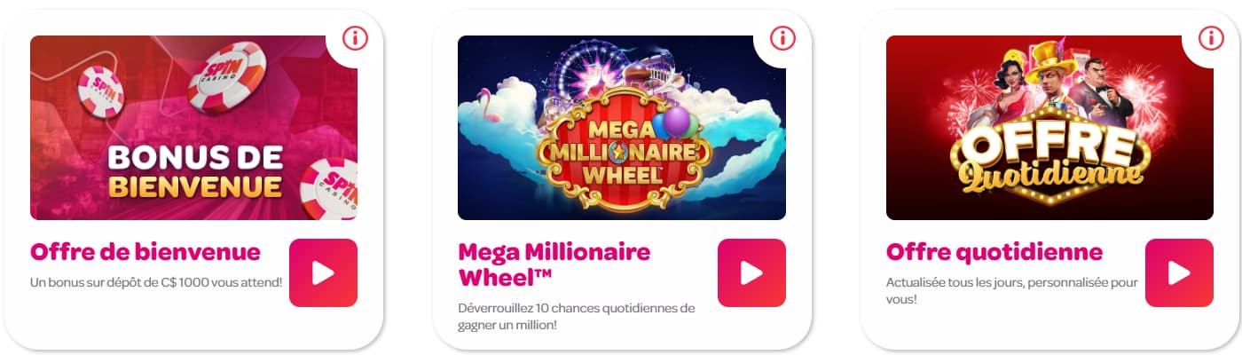 spin casino promotions