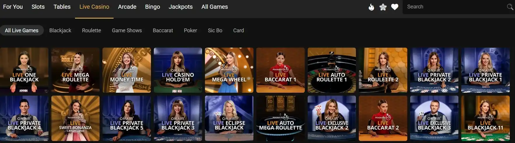 spin palace live casino