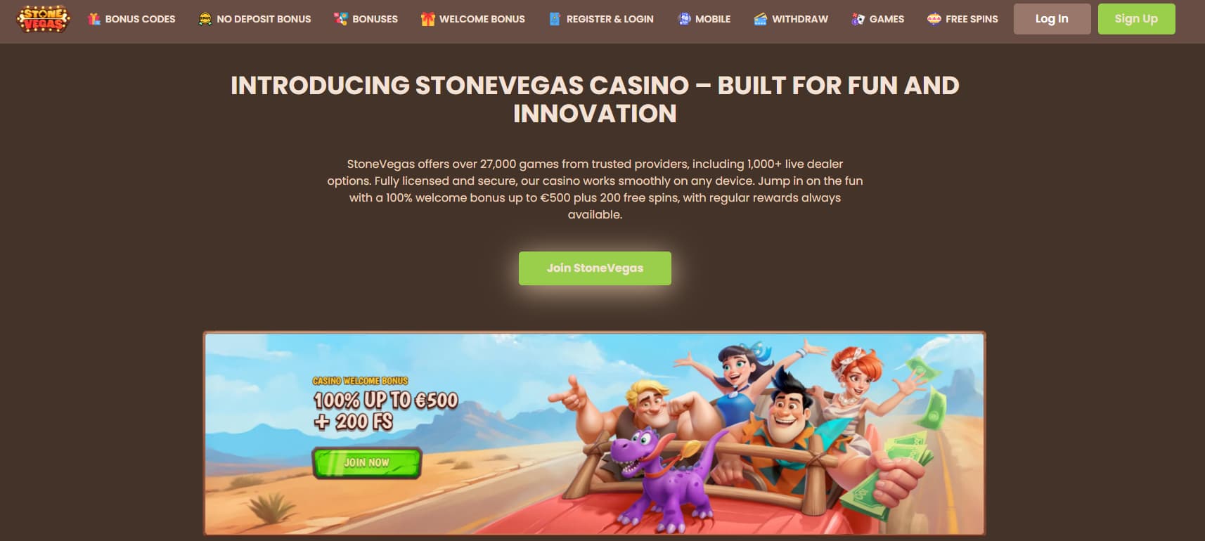 stonevegas casino page principale