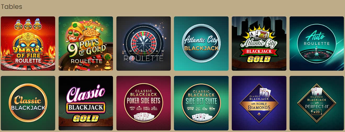 villento casino jeux de table