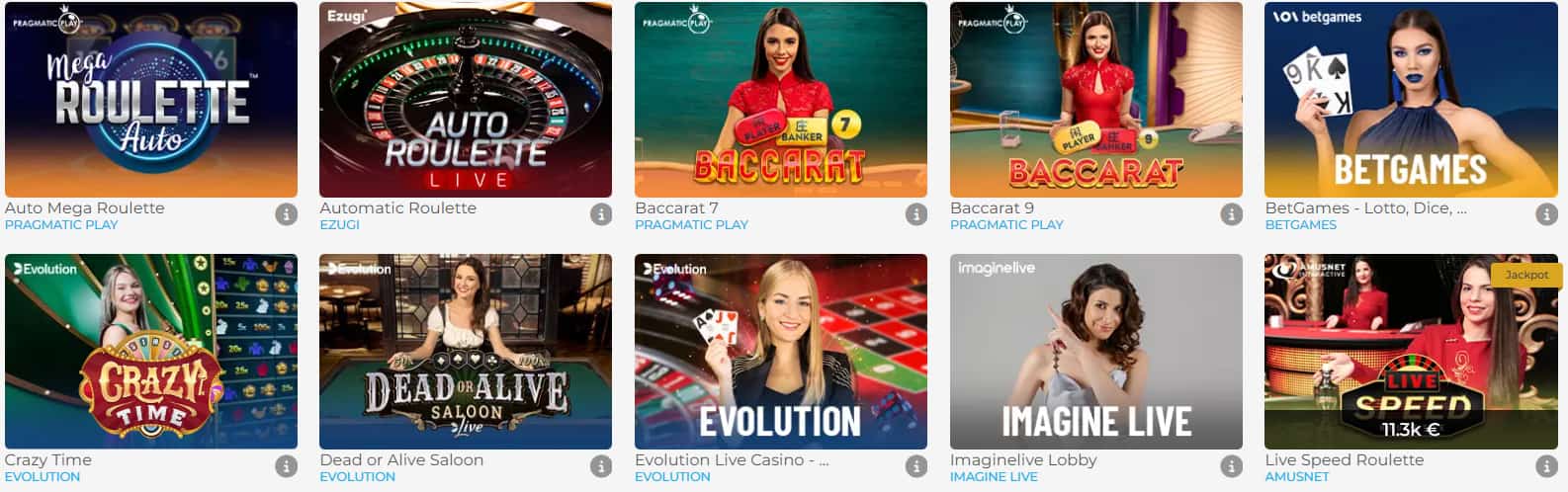 wolfy casino jeux en direct
