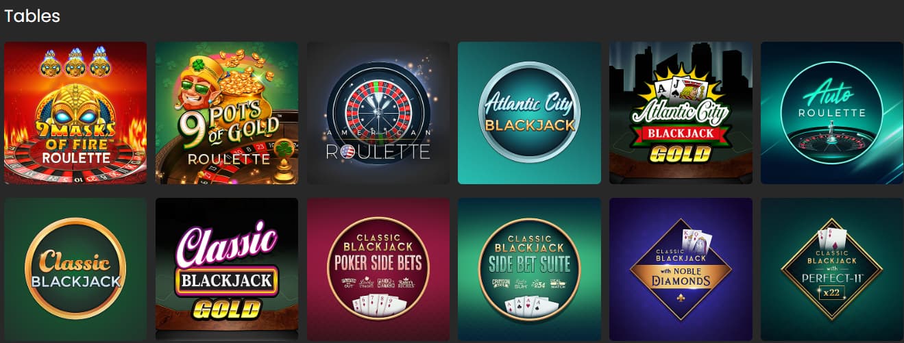 yukon gold casino tables jeux