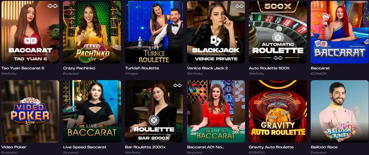 glitchspin live casino
