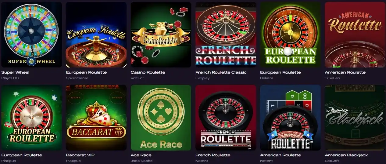 glitchspin table games