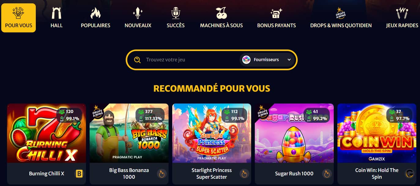 hellspin casino jeux