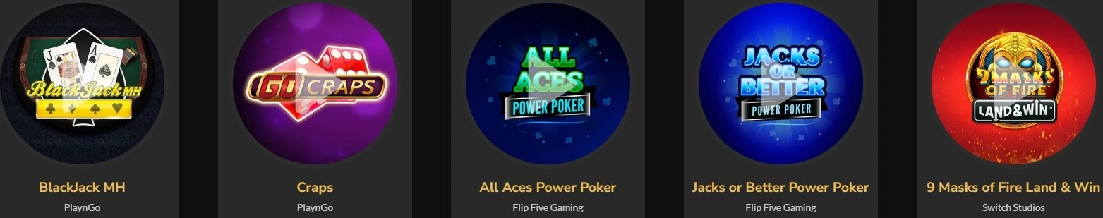 jackpotvillage table games