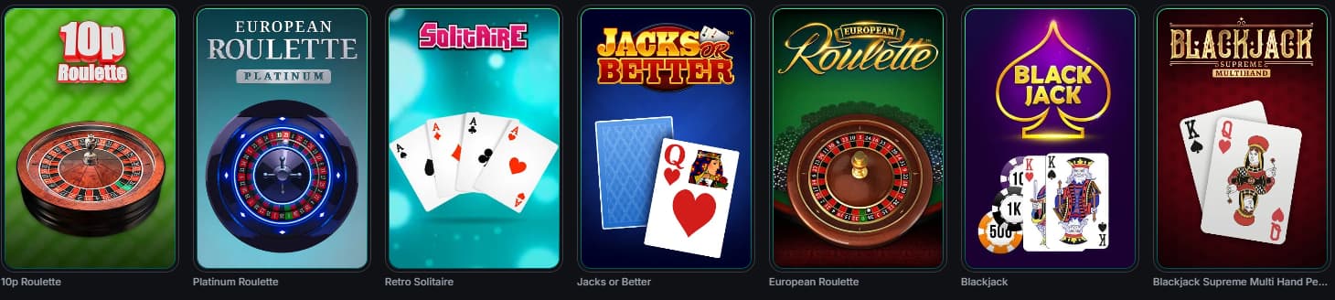 jeus de table kinbet casino