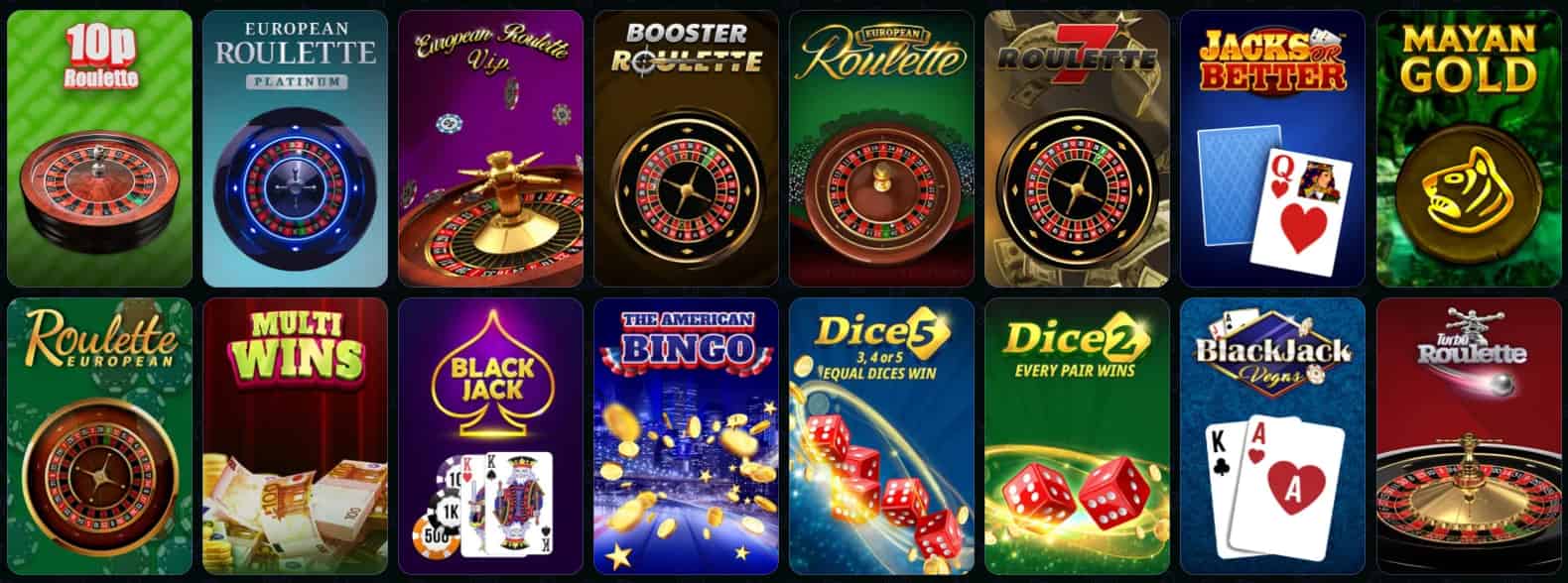 novajackpot casino jeux de table