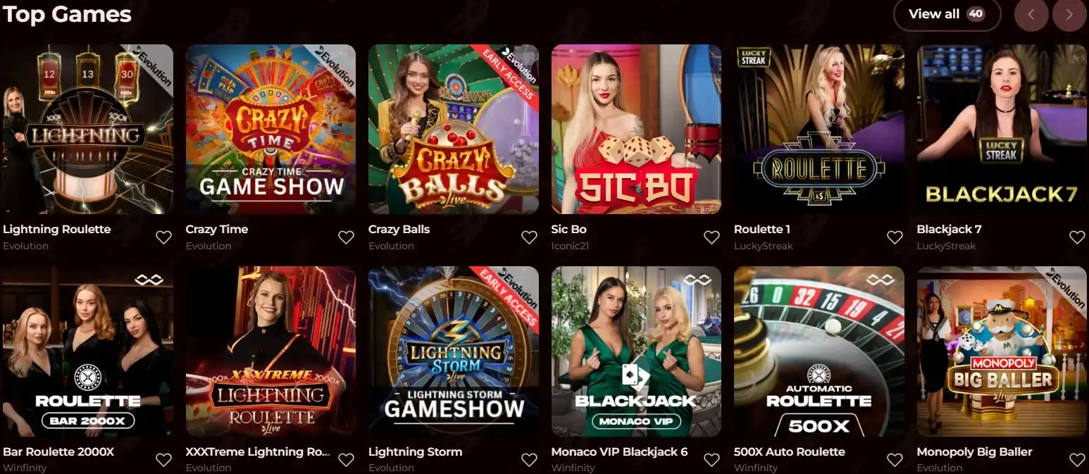 roman live casino