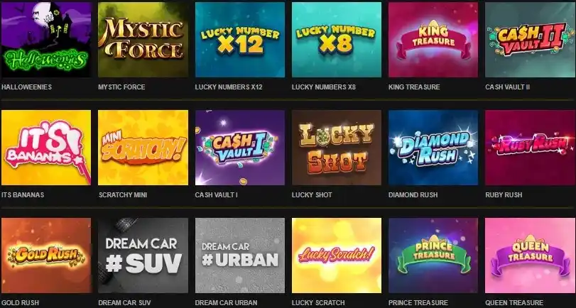 videoslots scratch cards