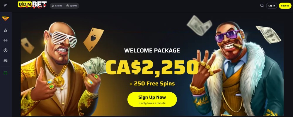 Screenshot des BdmBet Bonus-Auswahlfeldes im Einzahlungsprozess mit Bonusguthaben und Umsatzanforderung