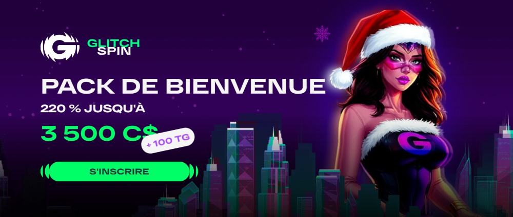 glitchspin casino bonus de bienvenue