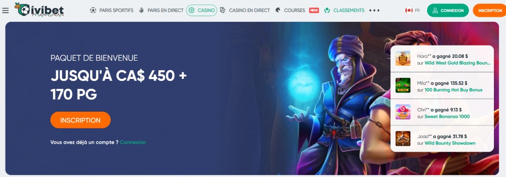 ivibet casino bonus de bienvenue