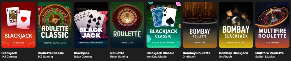 nitro casino jeux de table