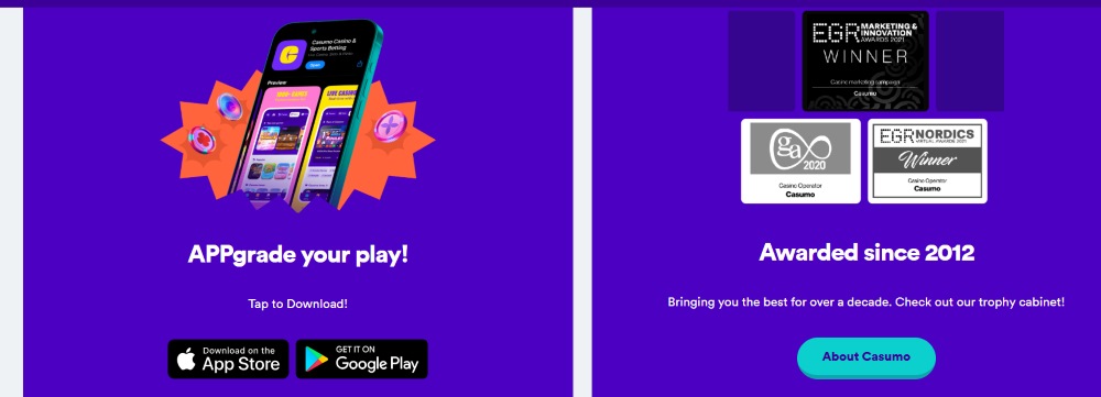 casumo casino mobile app
