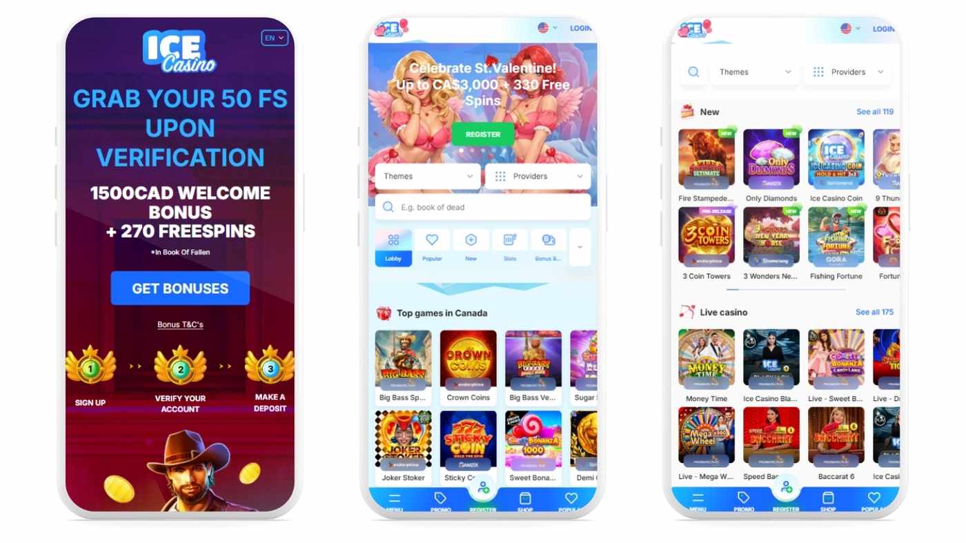 Ice Casino Free Spins Bonus